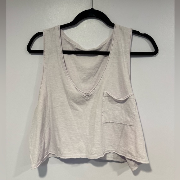 aerie Tops - Purple drapey Aerie‎ crop pocket tank